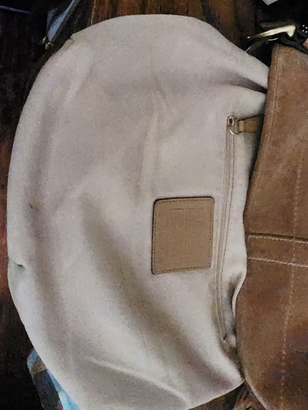 Coach Suede Hobo Shoulder Bag - Picture 7 of 8